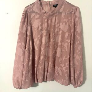 Elegant Pink Lace Blouse
